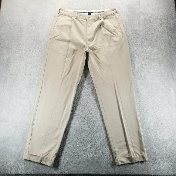 Polo Ralph Lauren Other - Polo Ralph Lauren Pants Mens 38x34 Beige Chino Pleated Cuffed Straight‎